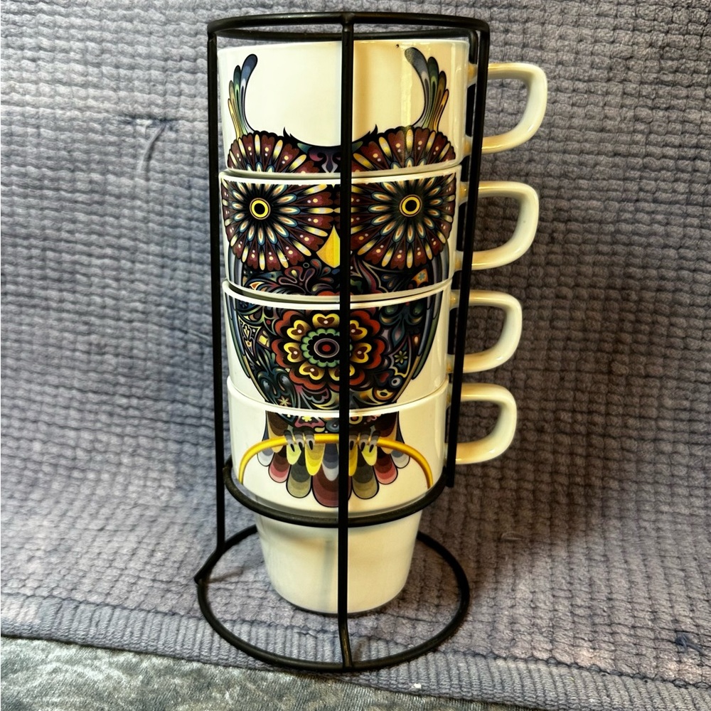 Owl Stacking Mugs